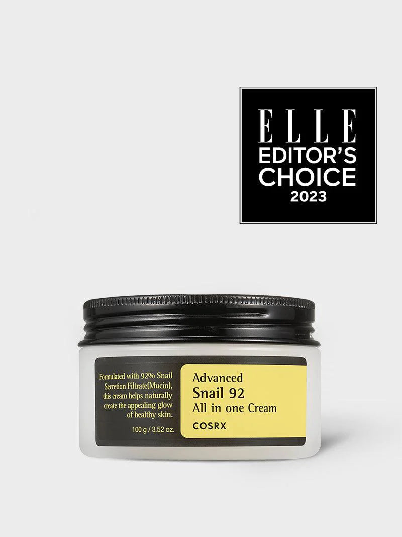 Cosrx Advanced Snail 92 All in One Cream Moisturizer editor's choice