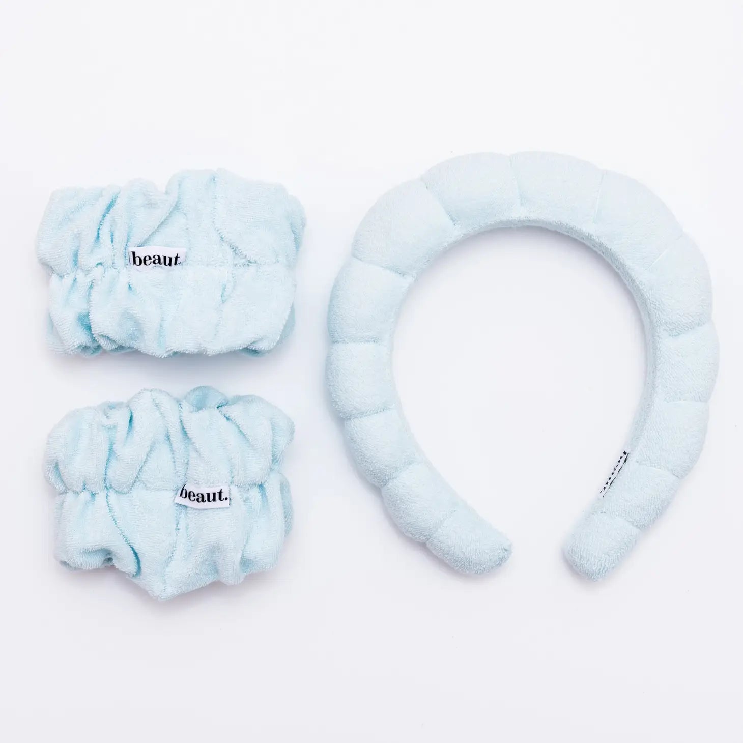 Headband + Wristbands Set blue
